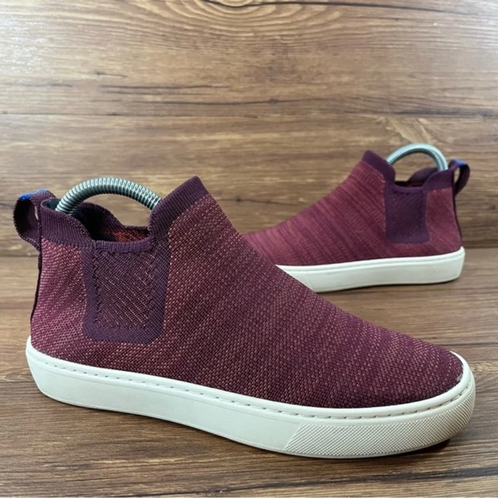 Rothy’s The Chelsea Plum Melange Sneakers Women’s Size 6.5